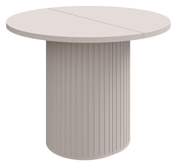 MebleMWM Stół rozkładany OVALIO | 100/188 cm | Beż piaskowy