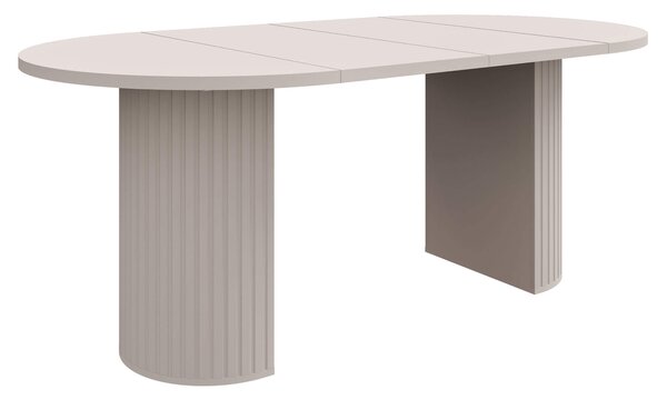 MebleMWM Stół rozkładany OVALIO | 100/188 cm | Beż piaskowy