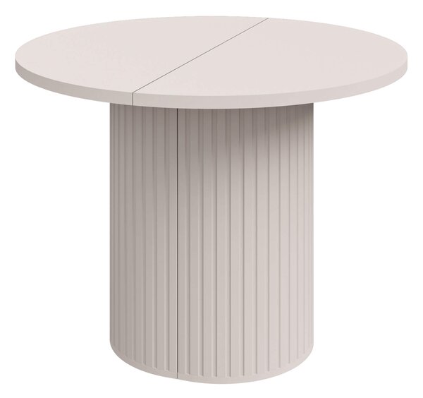 MebleMWM Stół rozkładany OVALIO | 100/188 cm | Beż piaskowy