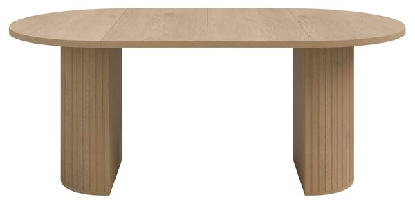 MebleMWM Stół rozkładany OVALIO | 100/188 cm | Dąb cremona