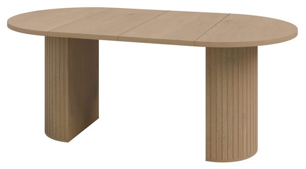 MebleMWM Stół rozkładany OVALIO | 100/188 cm | Dąb cremona