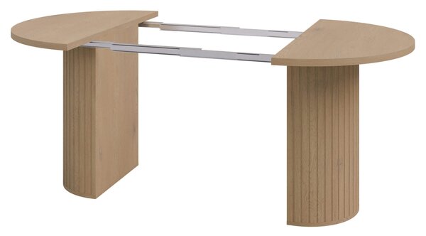 MebleMWM Stół rozkładany OVALIO | 100/188 cm | Dąb cremona