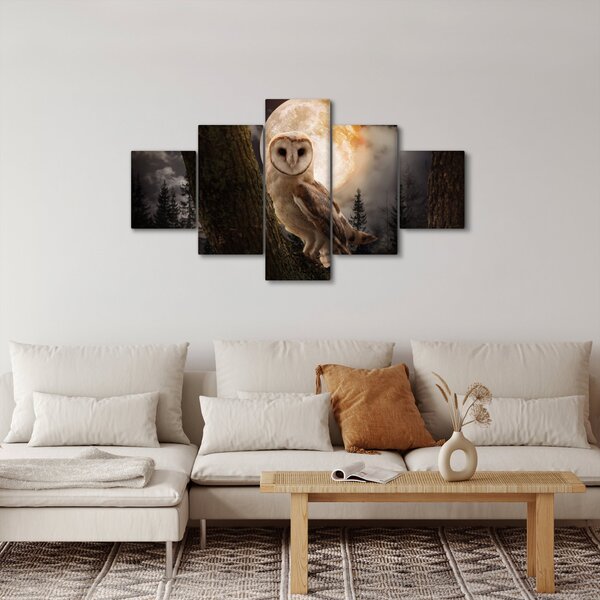 Obraz sowy palonej (125x70 cm)