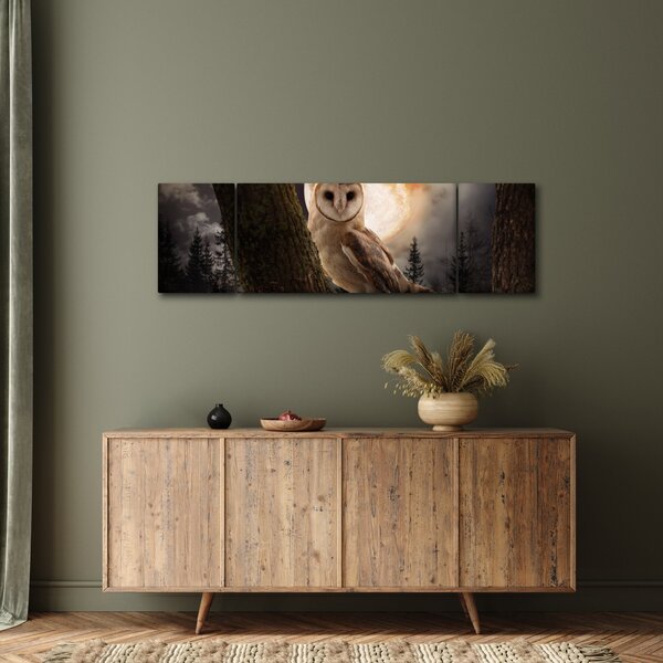 Obraz sowy palonej (170x50 cm)