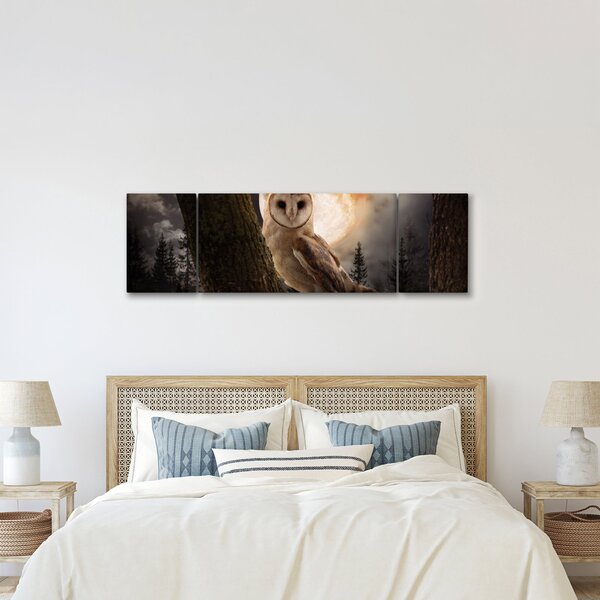 Obraz sowy palonej (170x50 cm)