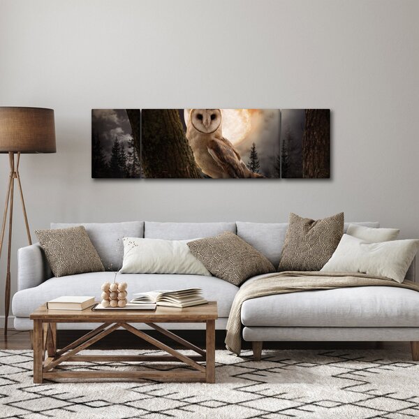 Obraz sowy palonej (170x50 cm)