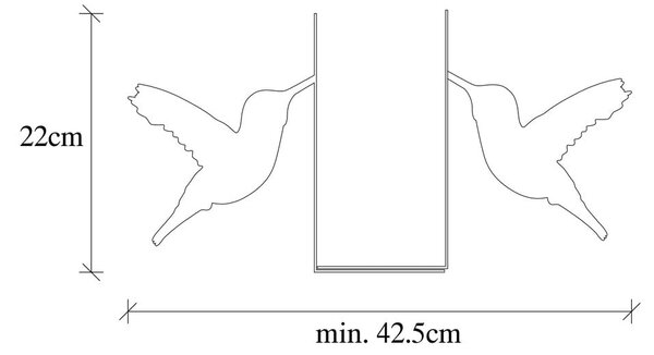 Podpórka do książek Birds – Mioli Decor