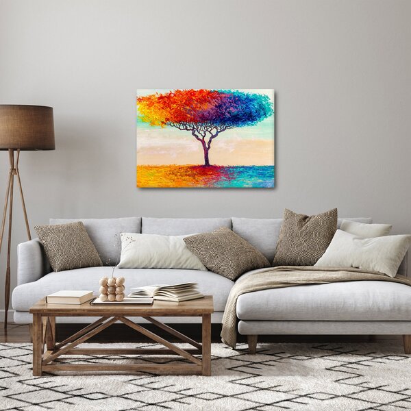 Obraz malowanego drzewa (70x50 cm)
