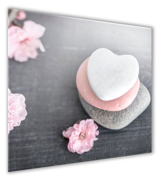 Obraz Styler Glasspik Spa & Zen Heart Stone, 30x30 cm