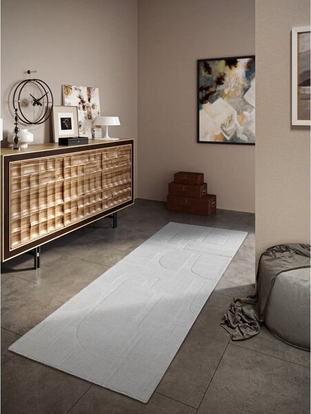 Kremowy wełniany chodnik tkany ręcznie 80x250 cm Alexis – Villeroy&Boch