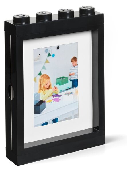 Czarna ramka na zdjęcie LEGO®, 19,3x26,8 cm