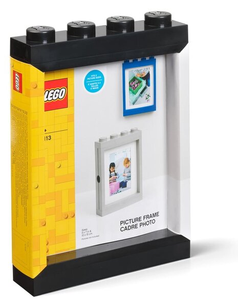 Czarna ramka na zdjęcie LEGO®, 19,3x26,8 cm