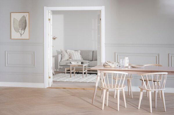 Rozkładany stół z blatem w dekorze dębu 190x90 cm Yumi – Rowico