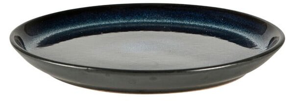 Czarny/niebieski kamionkowy talerz deserowy ø 17 cm Gastro Dark Blue/Black – Bitz