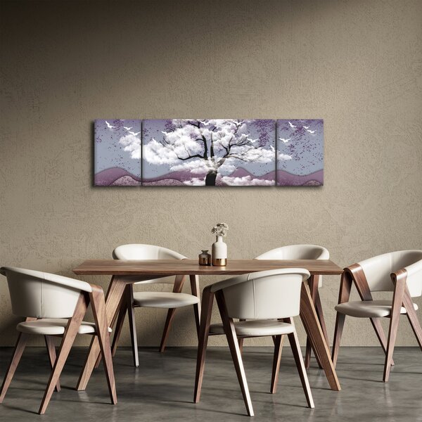 Obraz - Drzewo w chmurach (170x50 cm)