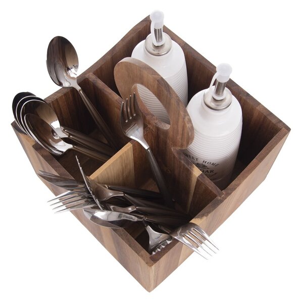 Drewniany stojak na przybory kuchenne Wooden – Orion