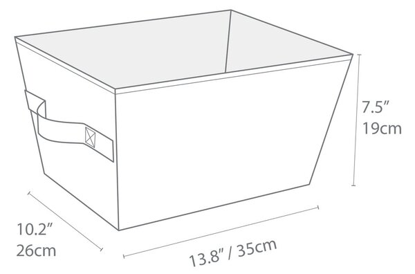 Tekstylny koszyk do przechowywania 26x35x19 cm Soft Storage – Bigso Box of Sweden