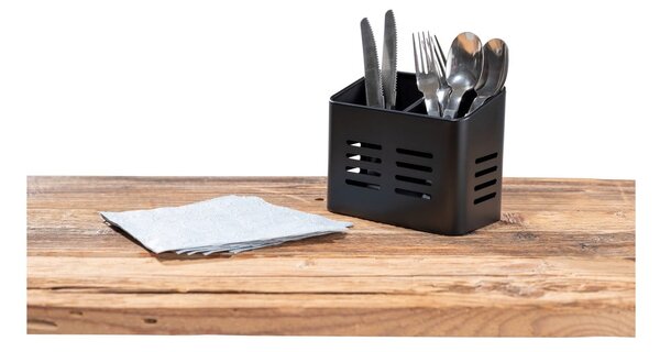 Metalowe stojaki na sztućce i serwetki zestaw 2 szt. Black Outdoor Kitchen Baco – Wenko