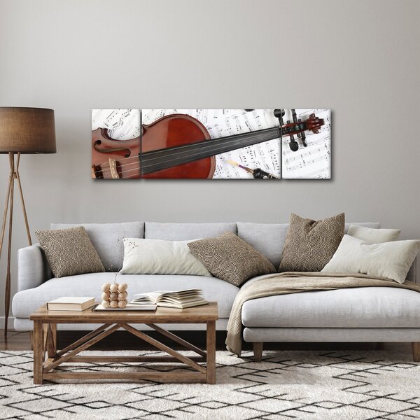 Obraz - Instrumenty muzyczne (170x50 cm)