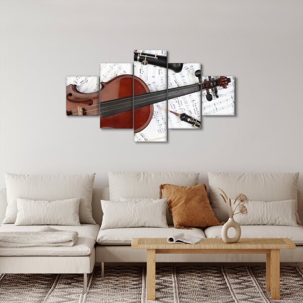 Obraz - Instrumenty muzyczne (125x70 cm)