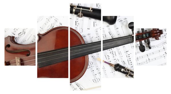Obraz - Instrumenty muzyczne (125x70 cm)
