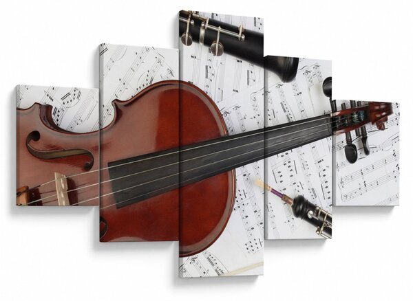 Obraz - Instrumenty muzyczne (125x70 cm)