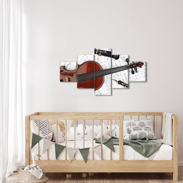 Obraz - Instrumenty muzyczne (125x70 cm)