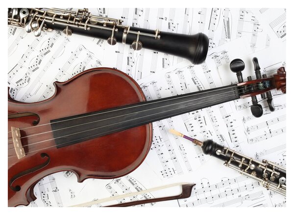 Obraz - Instrumenty muzyczne (70x50 cm)