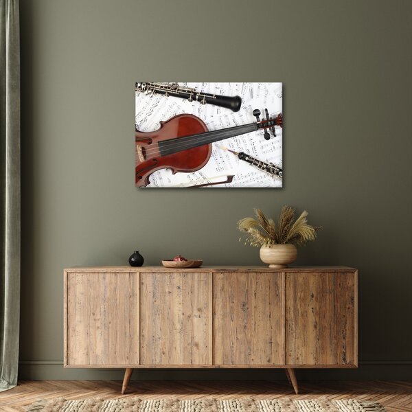 Obraz - Instrumenty muzyczne (70x50 cm)