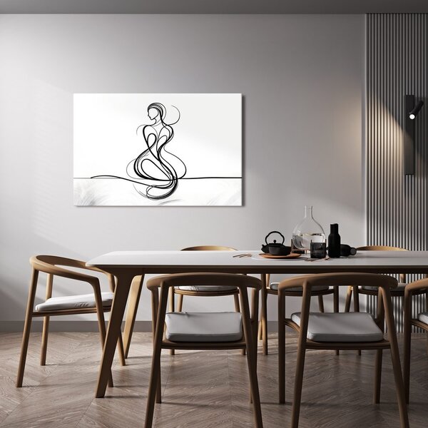 Obraz eleganckie linie kobiety