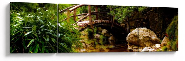 Obraz - Most nad rzeką (170x50 cm)