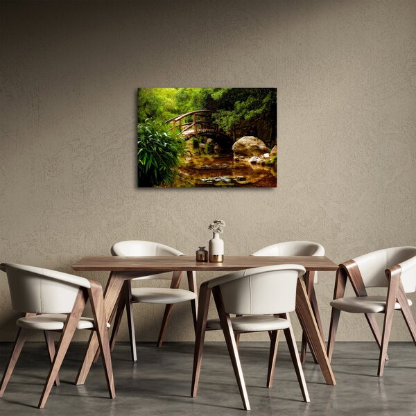 Obraz - Most nad rzeką (70x50 cm)