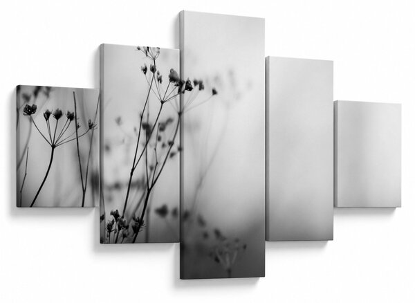 Obraz - Detal kwiatów polnych (125x70 cm)