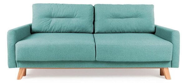 Turkusowa sofa rozkładana Bonami Selection Pop