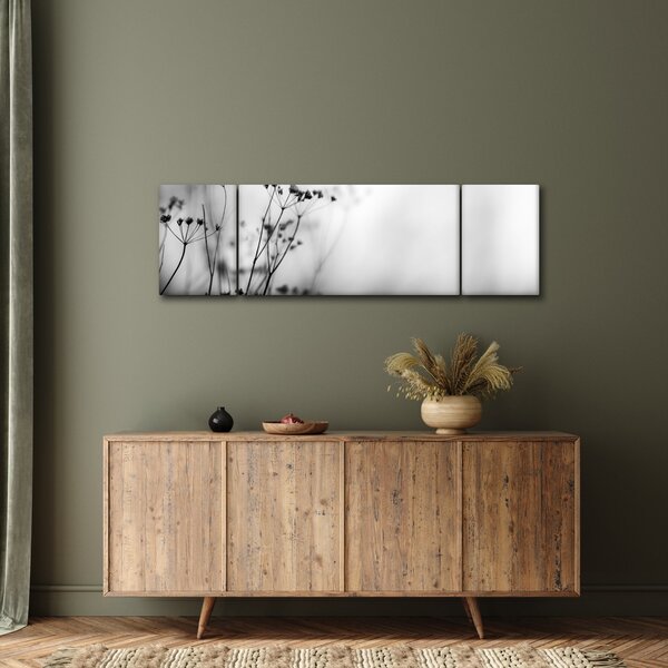 Obraz - Detal kwiatów polnych (170x50 cm)