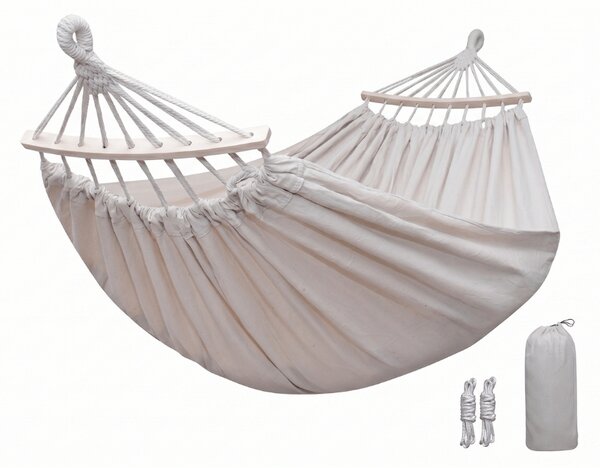 Hamak ZENVIO COMFORT 200x80 cm, biały + torba gratis