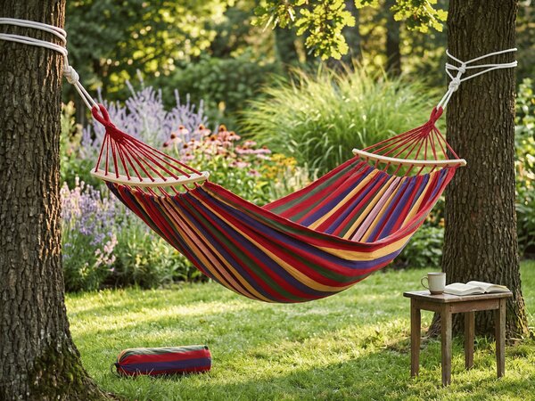 Hamak ZENVIO COMFORT 200x80 cm, czerwony + torba gratis
