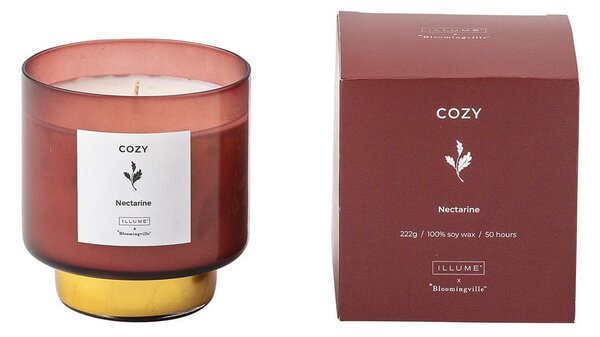 Zapachowa świeca czas palenia 50 h Cozy Nectarine – ILLUME x Bloomingville