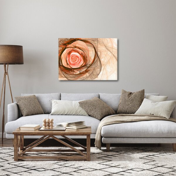 Obraz - Róża w artystycznym duchu (70x50 cm)