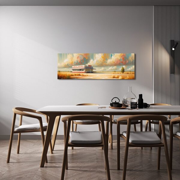 Obraz bistro przy drodze