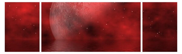 Obraz - Księżyc na powierzchni (170x50 cm)
