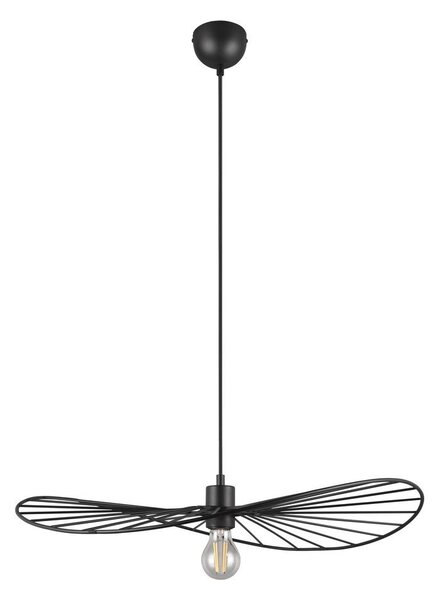 Lampa wisząca w kolorze matowej czerni ø 60 cm Chapeau – Reality