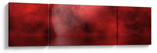 Obraz - Księżyc na powierzchni (170x50 cm)