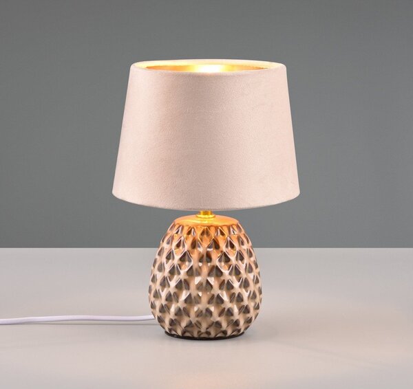 Beżowa lampa stołowa (wys. 27 cm) Ariana – Reality