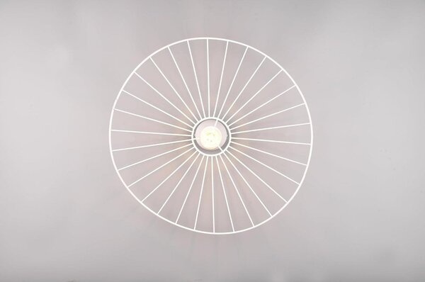 Biała lampa sufitowa ø 60 cm Chapeau – Reality
