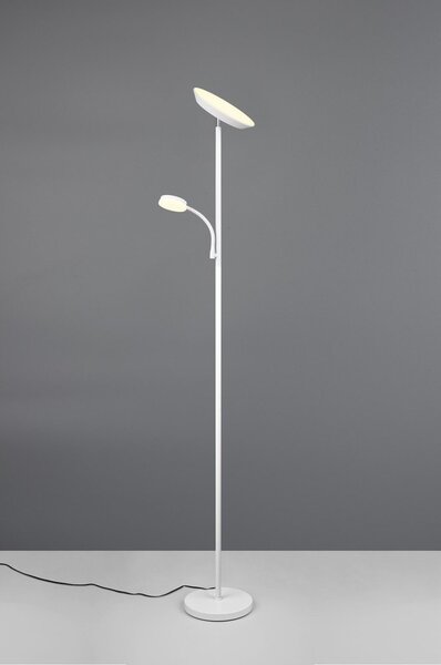 Biała lampa stojąca LED (wysokość 178 cm) Specter – Reality