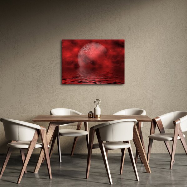 Obraz - Księżyc na powierzchni (70x50 cm)