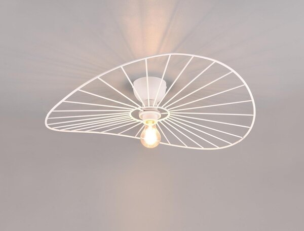 Biała lampa sufitowa ø 60 cm Chapeau – Reality