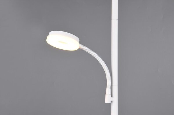 Biała lampa stojąca LED (wysokość 178 cm) Specter – Reality