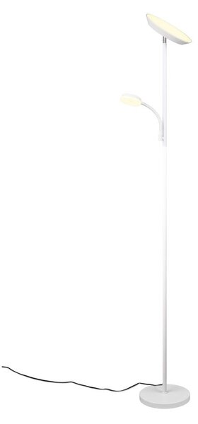 Biała lampa stojąca LED (wysokość 178 cm) Specter – Reality